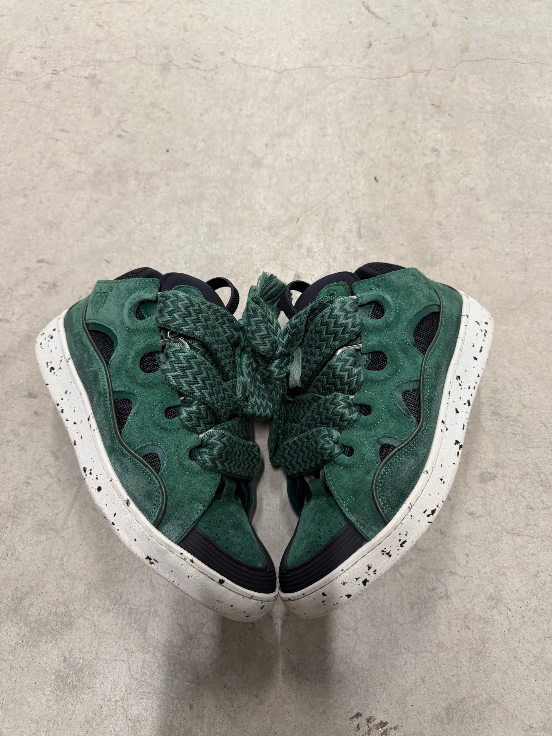 LANVIN CURB SNEAKERS Green