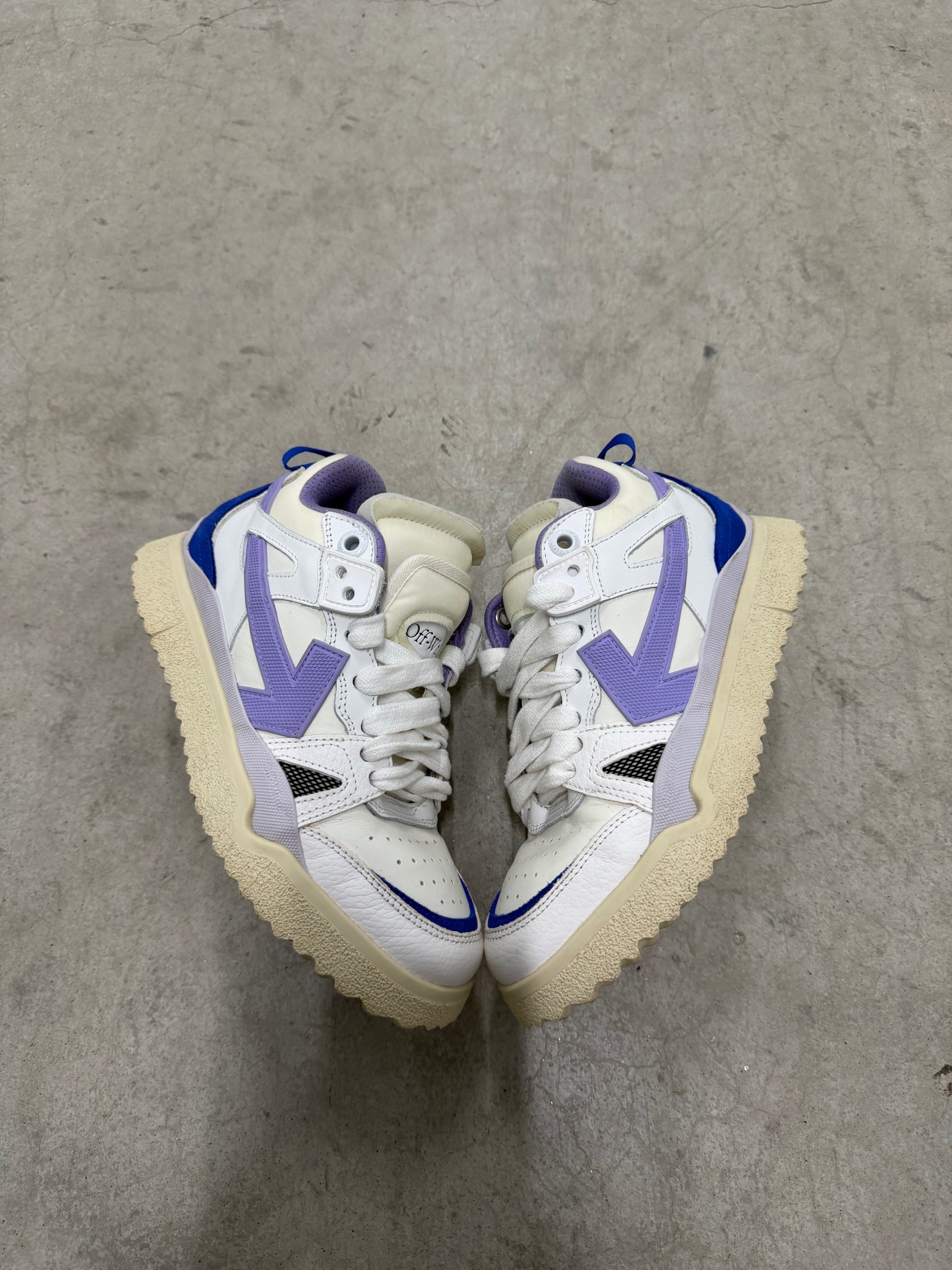 OFF-WHITE MIDTOP SPONGE White Lilac Blue