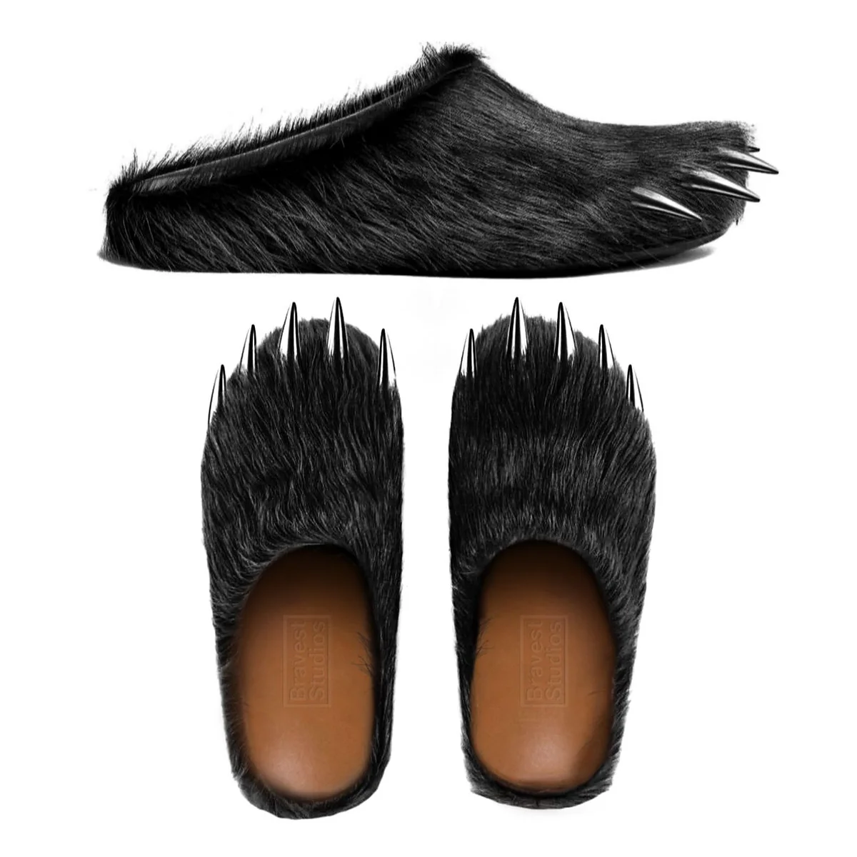BRAVEST STUDIOS BEAR CLAW MULES “ Black “
