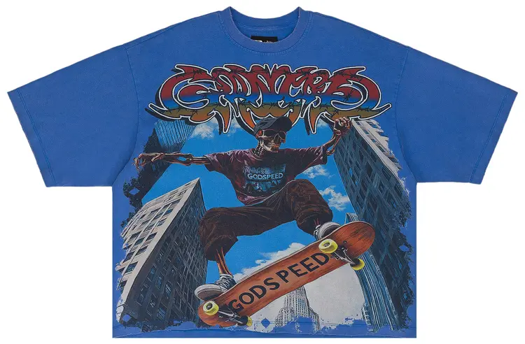 Godspeed Blue "ollie" Tee