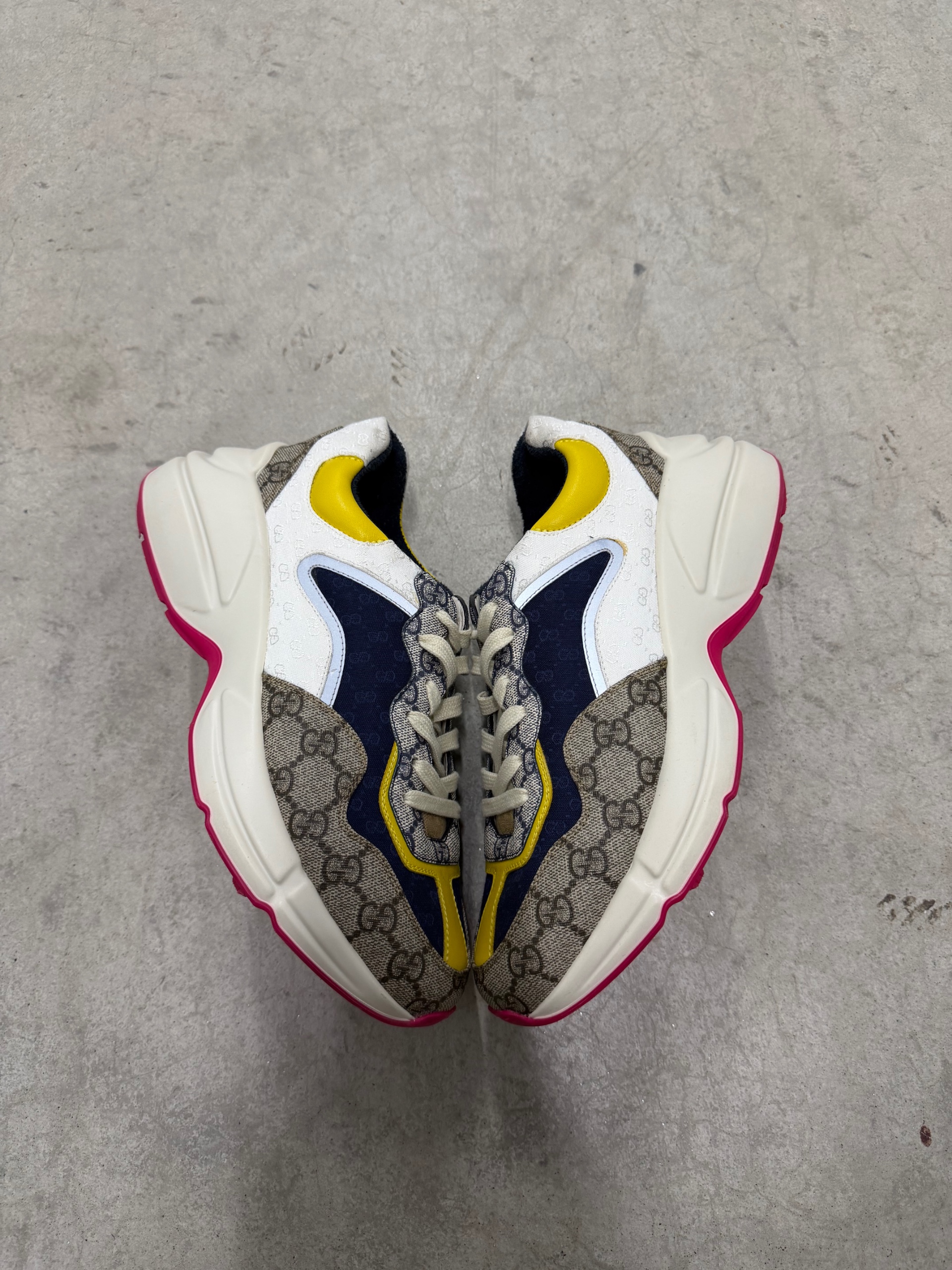 GUCCI RHYTON GG Beige White Yellow