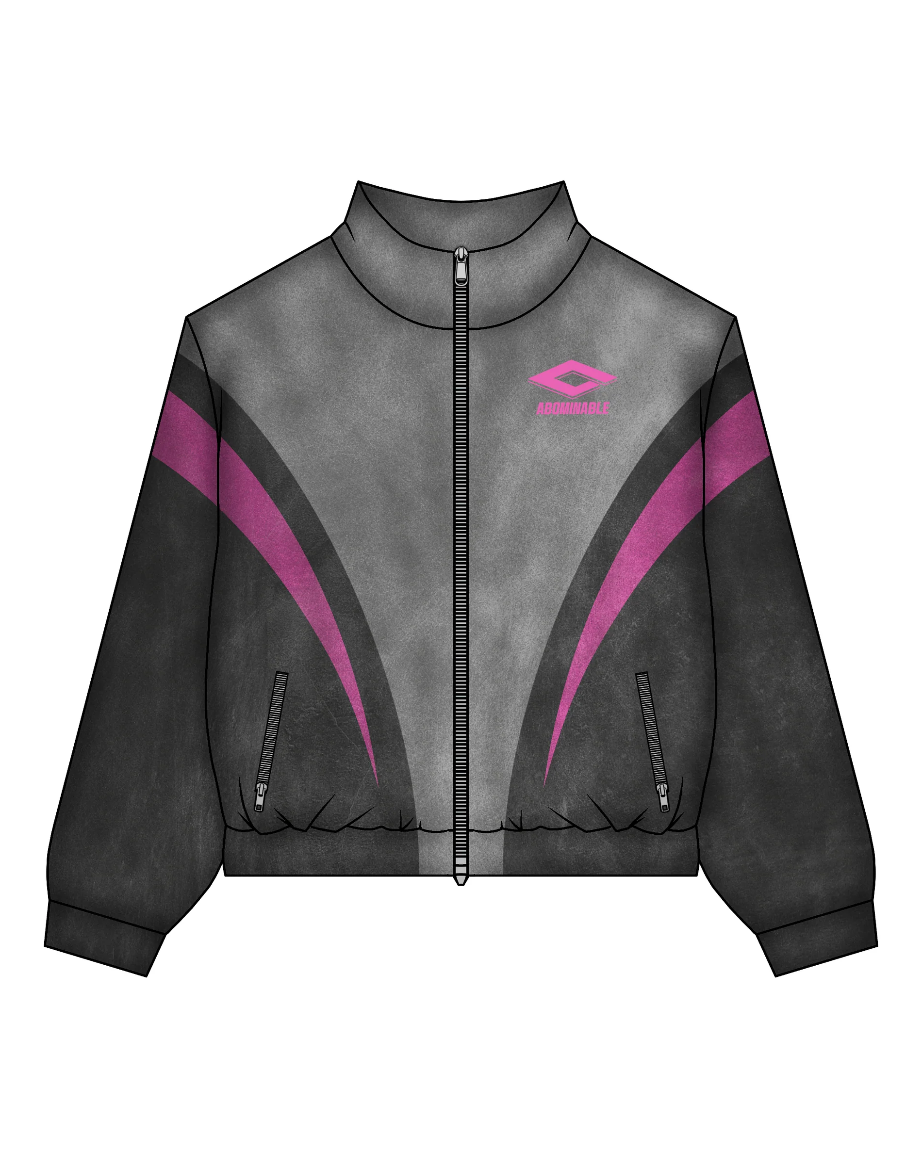 Abominable Black/Pink Track Suit