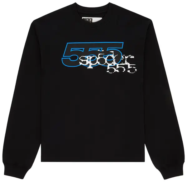 Sp5der Black/Blue "555" L/S